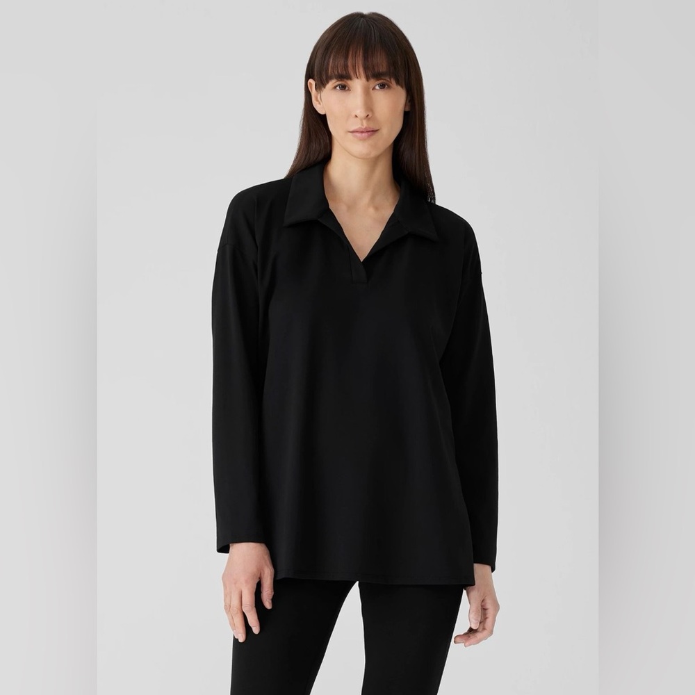 Lucky Brand Black Johnny Collar Relaxed Super Soft Fleece‎ Cozy